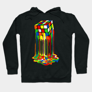 Melting Rubiks Cube Hoodie