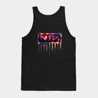 "The Fragile Descent: Nine Inch Nails' Incendiary Glacial Mark of Melodic Ruin" Tank Top