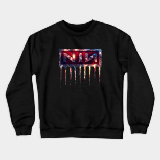 "The Fragile Descent: Nine Inch Nails' Incendiary Glacial Mark of Melodic Ruin" Crewneck Sweatshirt