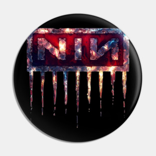 "The Fragile Descent: Nine Inch Nails' Incendiary Glacial Mark of Melodic Ruin" Pin