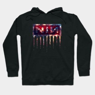 "The Fragile Descent: Nine Inch Nails' Incendiary Glacial Mark of Melodic Ruin" Hoodie