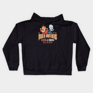 Vintage Miser Brothers Heating And Cooling Kids Hoodie