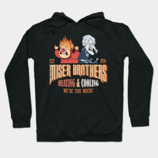 Vintage Miser Brothers Heating And Cooling Hoodie