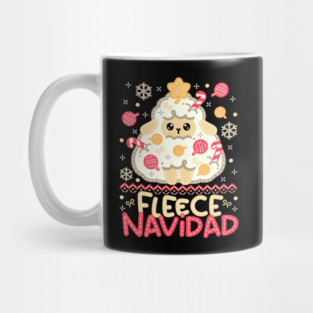 Fleece navidad ugly christmas sweater Mug