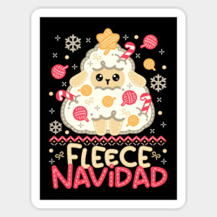 Fleece navidad ugly christmas sweater Magnet
