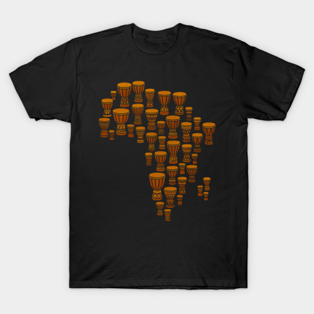 Africa Drums T-Shirt by Adwoa's Store