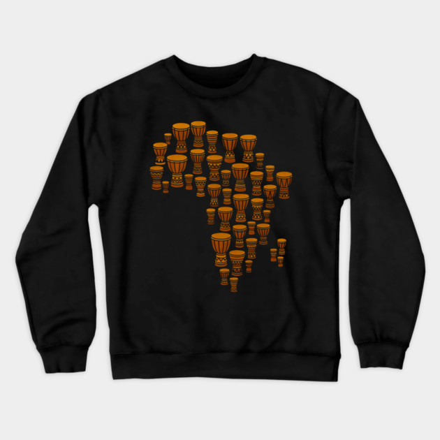 Africa Drums Crewneck Sweatshirt by Adwoa's Store