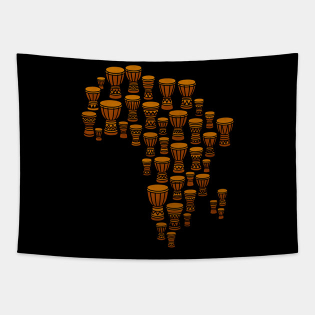 Africa Drums Tapestry by Adwoa's Store