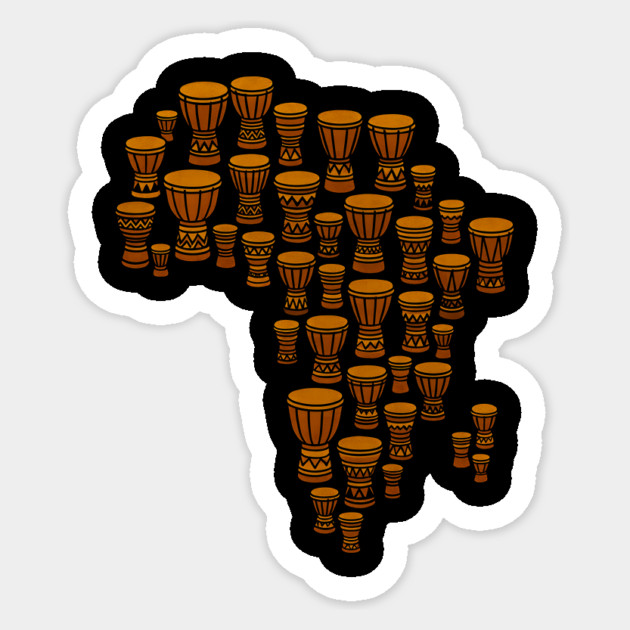 Africa Drums Sticker by Adwoa's Store