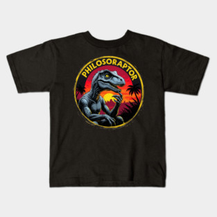 Philosopher Evolution Dinosaur Kids T-Shirt