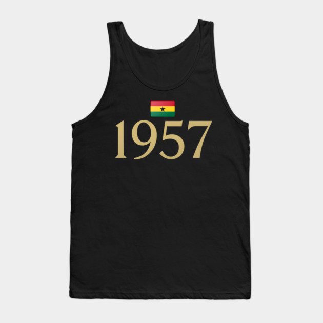 1957 Ghana Flag Independence Tank Top by Adwoa's Store