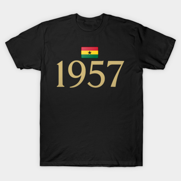 1957 Ghana Flag Independence T-Shirt by Adwoa's Store