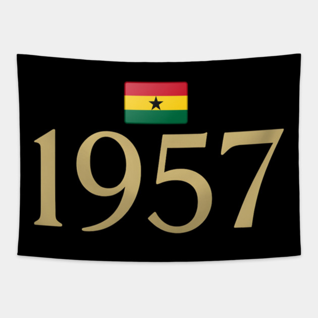 1957 Ghana Flag Independence Tapestry by Adwoa's Store