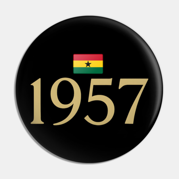 1957 Ghana Flag Independence Pin by Adwoa's Store