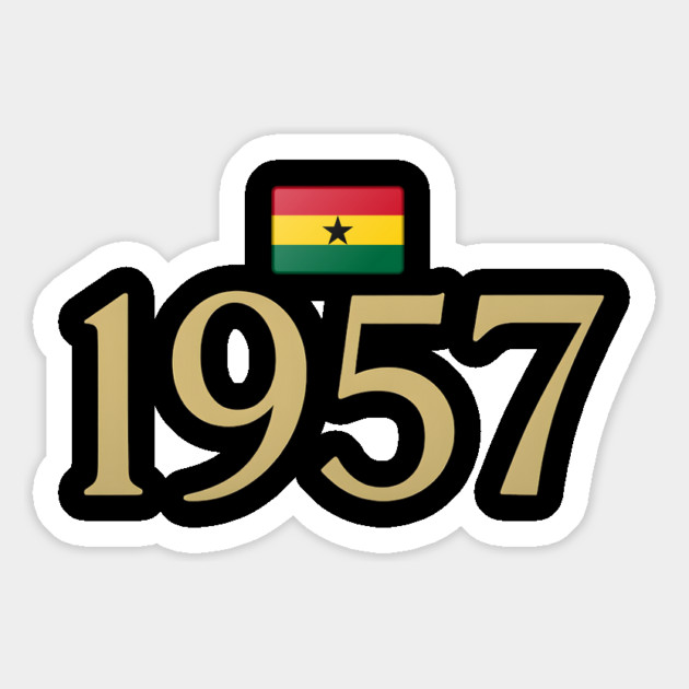 1957 Ghana Flag Independence Magnet by Adwoa's Store