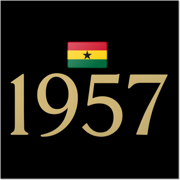 1957 Ghana Flag Independence Wall Art by Adwoa's Store