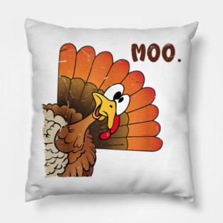 Turkey Moo Pillow