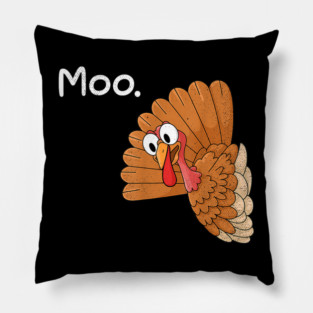 Turkey Moo Pillow