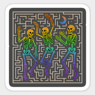 Rainbow Skeletons Magnet