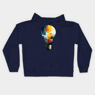 Abstract Lightbulb Inspiration Kids Hoodie
