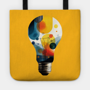 Abstract Lightbulb Inspiration Tote