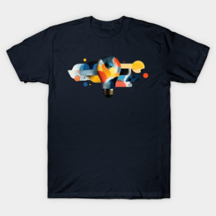 Modern Art Lightbulb T-Shirt