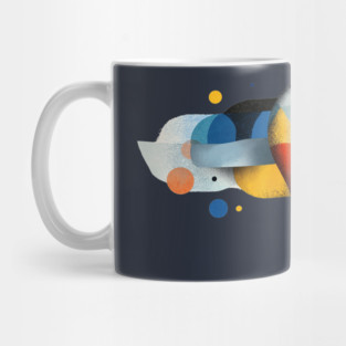 Modern Art Lightbulb Mug