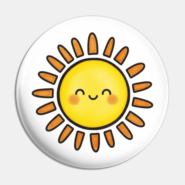Cute Sun Pin by OUTFITPAW