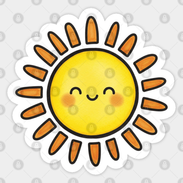 Cute Sun Sticker by OUTFITPAW