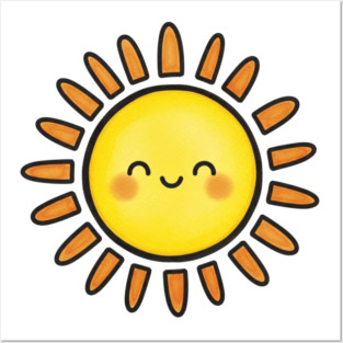 Cute Sun Posters and Art