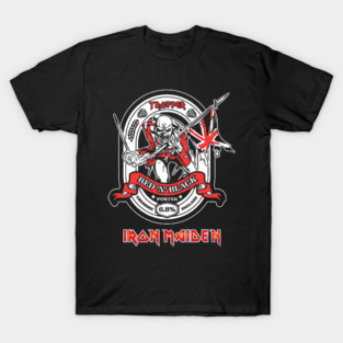 Iron Maiden Eddie Mascot Red War  Classic Heavy Metal T-Shirt