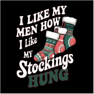 Naughty Christmas stocking Posters and Art