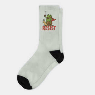 Medieval Resist Frog Socks