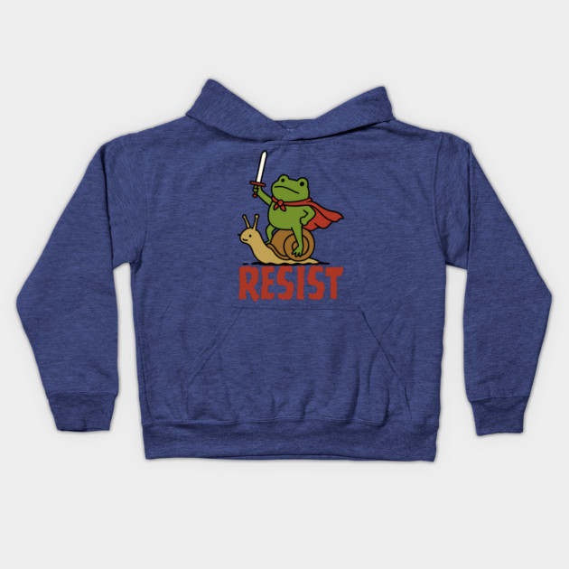 Medieval Resist Frog Kids Hoodie by The WYLD Tribe
