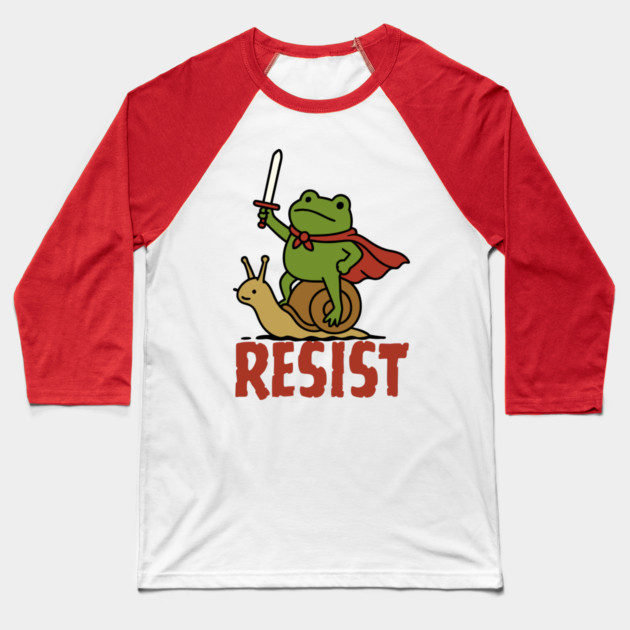 Medieval Resist Frog Baseball T-Shirt by The WYLD Tribe