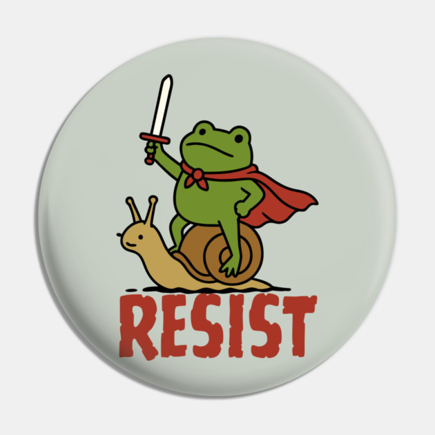 Medieval Resist Frog Pin by The WYLD Tribe