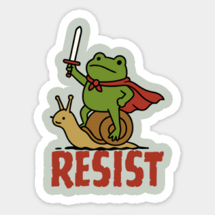 Medieval Resist Frog Magnet