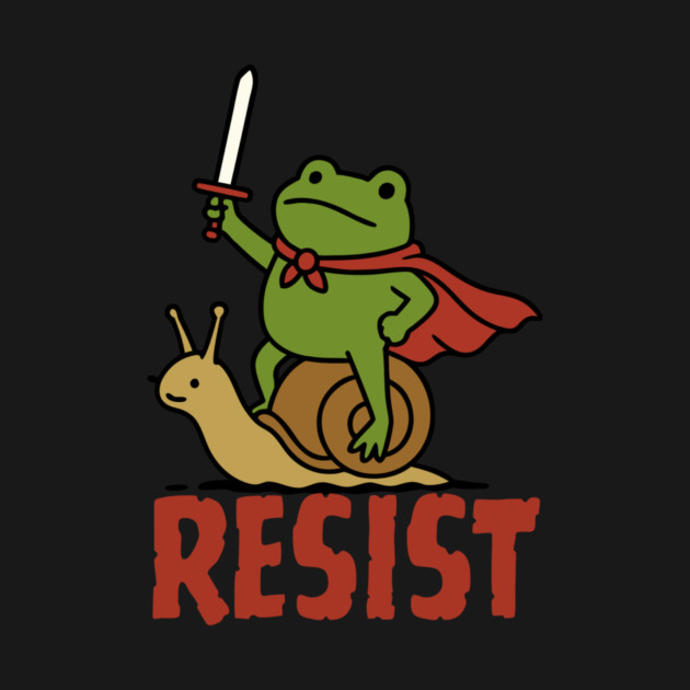Medieval Resist Frog by The WYLD Tribe