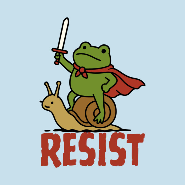 Medieval Resist Frog by The WYLD Tribe