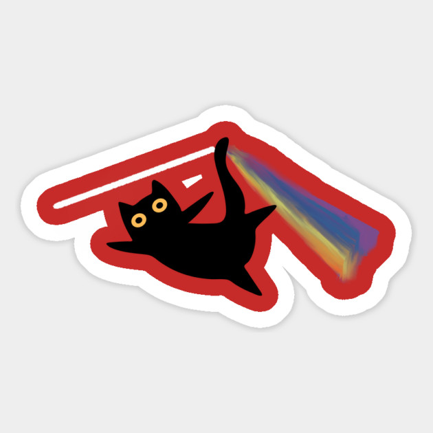 Cat Prism Light Refraction Magnet by The WYLD Tribe