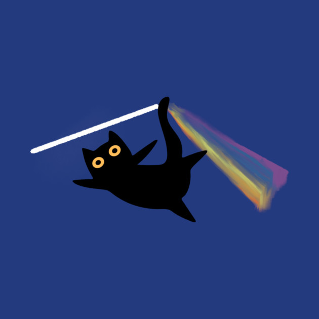 Cat Prism Light Refraction by The WYLD Tribe
