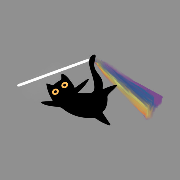 Cat Prism Light Refraction by The WYLD Tribe