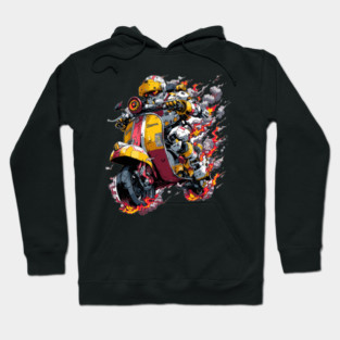 Vespa 3 motorcycle Hoodie