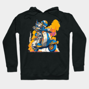 Vespa 2 motorcycle Hoodie