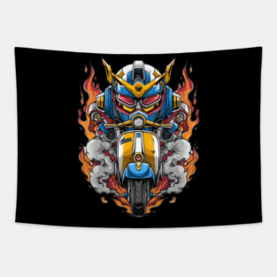 Vespa  motorcycle Tapestry