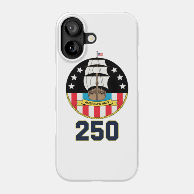 America's Navy 250th Anniversary Vintage Ship Phone Case by norhando