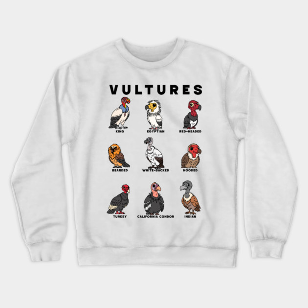 Cartoon Vultures of the Worlds Crewneck Sweatshirt by H. R. Sinclair