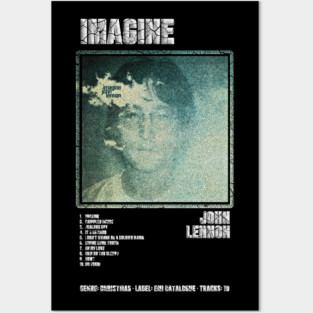 JOHN LENNON - IMAGINE || ALBUM TRACKLIST || Posters and Art