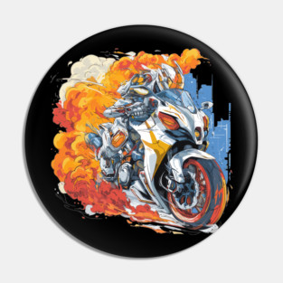Peugeot 2 motorcycle Pin