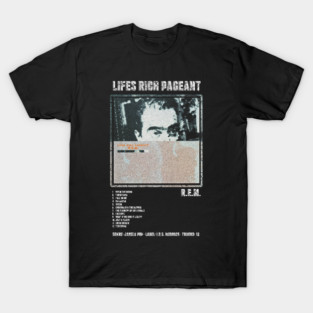 R.E.M. - LIFES RICH PAGEANT || ALBUM TRACKLIST || T-Shirt